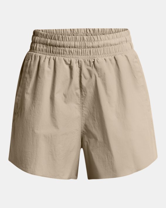 Women's UA Vanish Crinkle Long Shorts in Brown image number 4